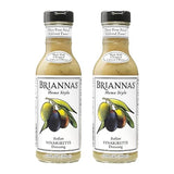 BRIANNAS - Home Style Italian Vinaigrette Dressing - Fine Salad Dressing made with Premium Ingredients - Gluten Free & Low Sugar Dressing - 12 oz