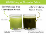 KOYAH - Organic USA Celery Powder (1 Scoop = 1/4 Cup Fresh): 36 Servings, Freeze-dried, Whole-Stalk Powder