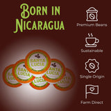 Santa Lucia Coffee Summit Roast SL Decaf Cups - Specialty Nicaraguan Single-Origin - Premium Small Batch - Rich & Smooth Flavor - Low Acid - Farm