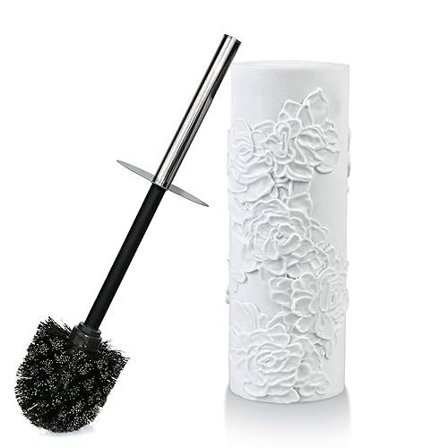 Indecor Home Toilet Brush and Holder Set for Bathroom, Stylish and Durable Cleaning Tool with Modern Design, Compact for Efficient Cleaning