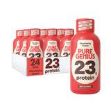 Pure Genius 23g Protein Shot Drink | 100 Calories, No Sugar, No Fat, Whey & Collagen, Gluten Free, Keto Friendly, No Artificial Flavors or Sweeteners
