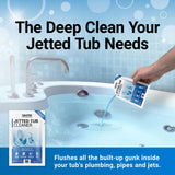 Bio Ouster Jetted Tub Cleaner Kit - Jet and Jacuzzi Tub Cleaner for Jets, Tubes, and Bathtubs - Includes Microfiber Towel - Professional Grade