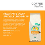 Newman's Own Organic Special Decaf Ground Coffee, 10-Ounce Bag (Pack of 6)