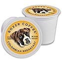 Boxer Coffee 48ct Colombian Breakfast - Medium Roast Coffee Pods - Specialty Grade, Artisan Single-Serve Cups - Compatible with Keurig K-Cup Brewers