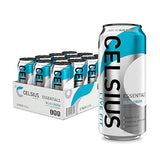 CELSIUS ESSENTIALS™ Sparkling Blue Crush, Sugar Free Performance Energy Drink, 16 Fl Oz (Pack of 12)