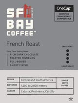 SF Bay Coffee French Roast 12 Ct Dark Roast Compostable Coffee Pods, K Cup Compatible including Keurig 2.0