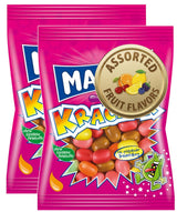 Kracher Chewy Candy, Fruit Flavored, No Artificial Colors, Popping Candy Coating, 2 Pack.