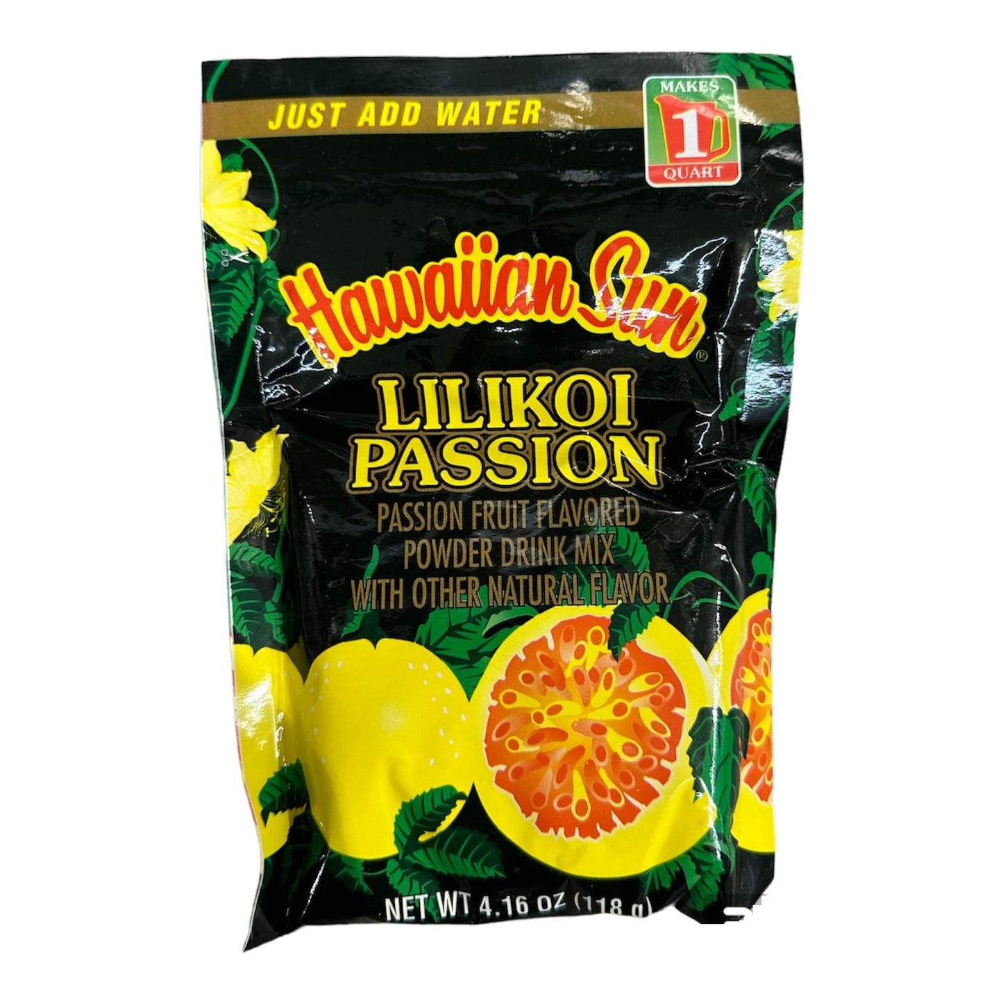 Hawaiian Sun Lilikoi Passion Powder Drink Mix: Sip the Exotic Flavors of Hawaii Anywhere - 4.16 Oz (pack of 10)
