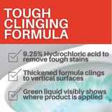 Diversey CREW Clinging Toilet Bowl Cleaner, Floral Scent, Liquid, 1 Qt. Bottle, 12/ct, Ready-to-Use Squeeze Bottle, 32 Fl Oz (Pack of 1)