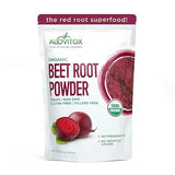 Alovitox Organic Beet Root Powder | 100% Fresh Beet Root Extract | Nitric Oxide Superfood, High in Calcium, Iron, Potassium & Folate | Supports