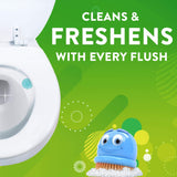 Scrubbing Bubbles Fresh Gel Toilet Bowl Cleaning Stamps, Helps Keep Toilet Clean and Helps Prevent Limescale & Rings, Rainshower Scent, 1 Dispenser