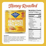 Blue Diamond Almonds, Mixed Nuts Sweet Honey Roasted Deluxe Snack Nuts, Almonds, Pistachios, and Cashews, 14oz. Can (Pack of 1)