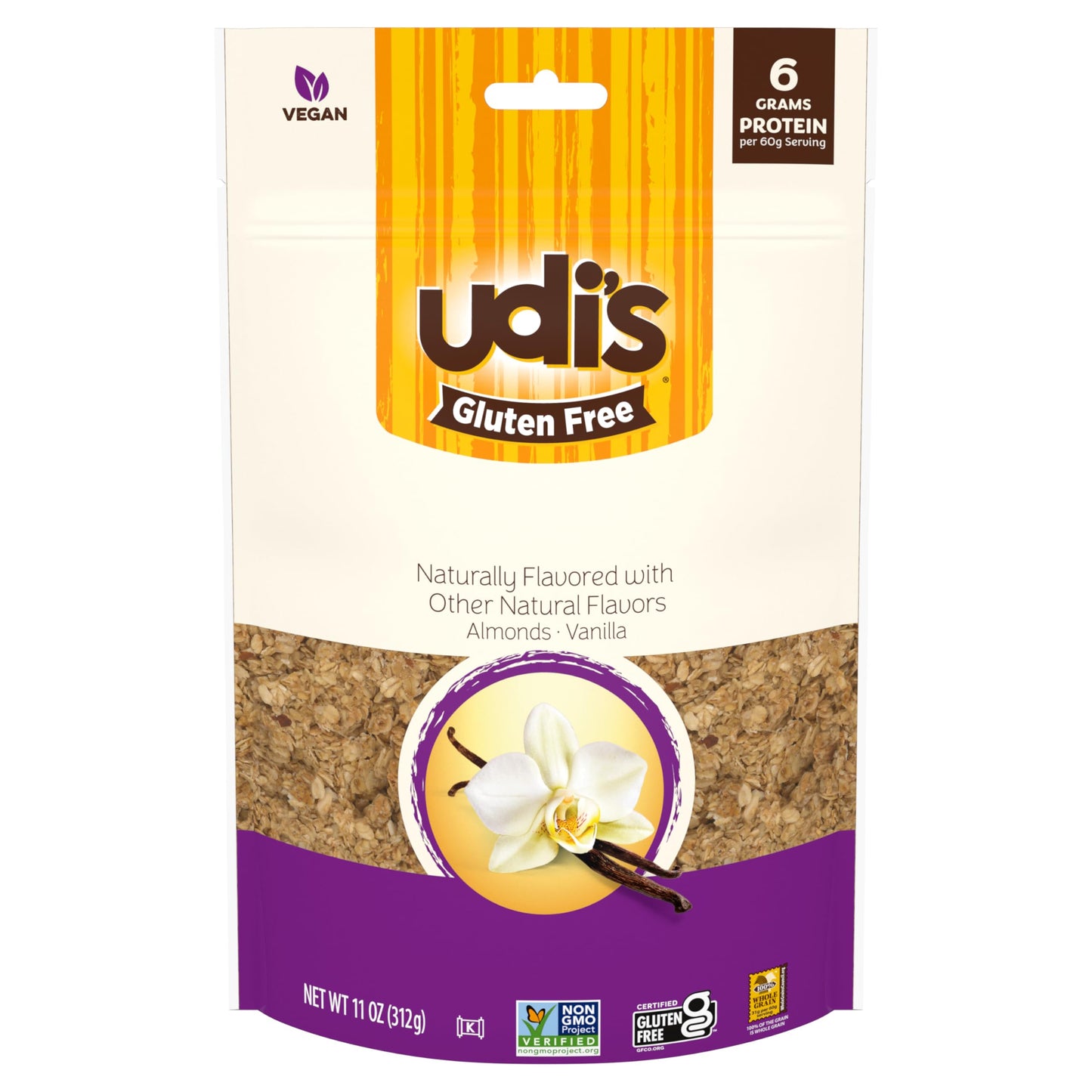 Udi's Gluten Free Vanilla Granola, 11 oz.