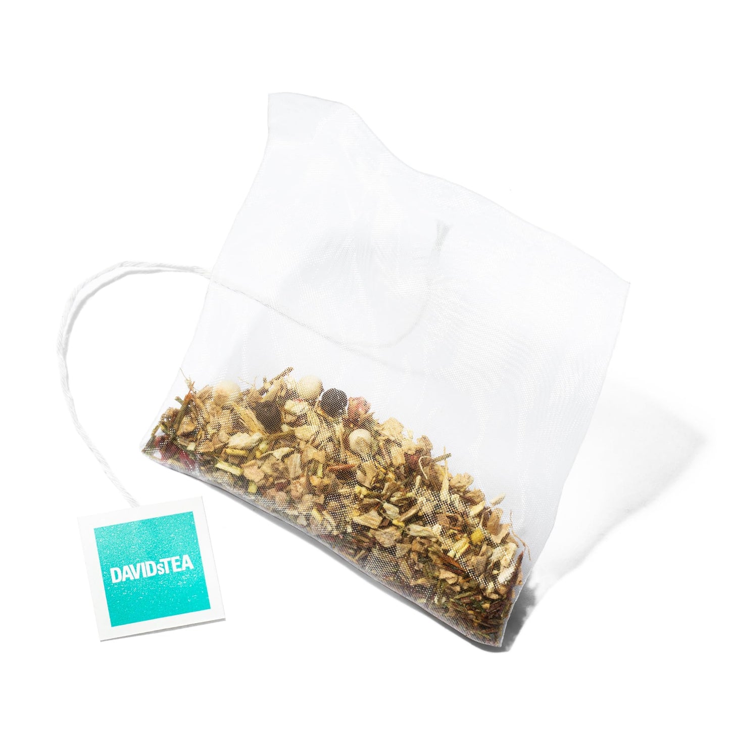 DAVIDsTEA Organic Super Ginger Herbal Tea - Caffeine-Free Tea Bags with Ginger, Green Rooibos & Pink Peppercorn - 15 Count - Spicy & Invigorating