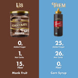 ChocZero Keto Chocolate Sauce, Sugar Free Hot Fudge, No Artifical Sweeteners, Low Carb Dessert & Ice Cream Topping, Gluten Free, 12 oz Jar