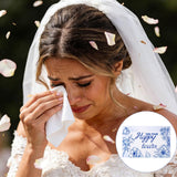 100 Packs Happy Tears Tissues for Wedding,3 Ply Wedding Tissues for Wedding Favors,Bulk Individual Tissues Packs for Wedding Welcome Bag
