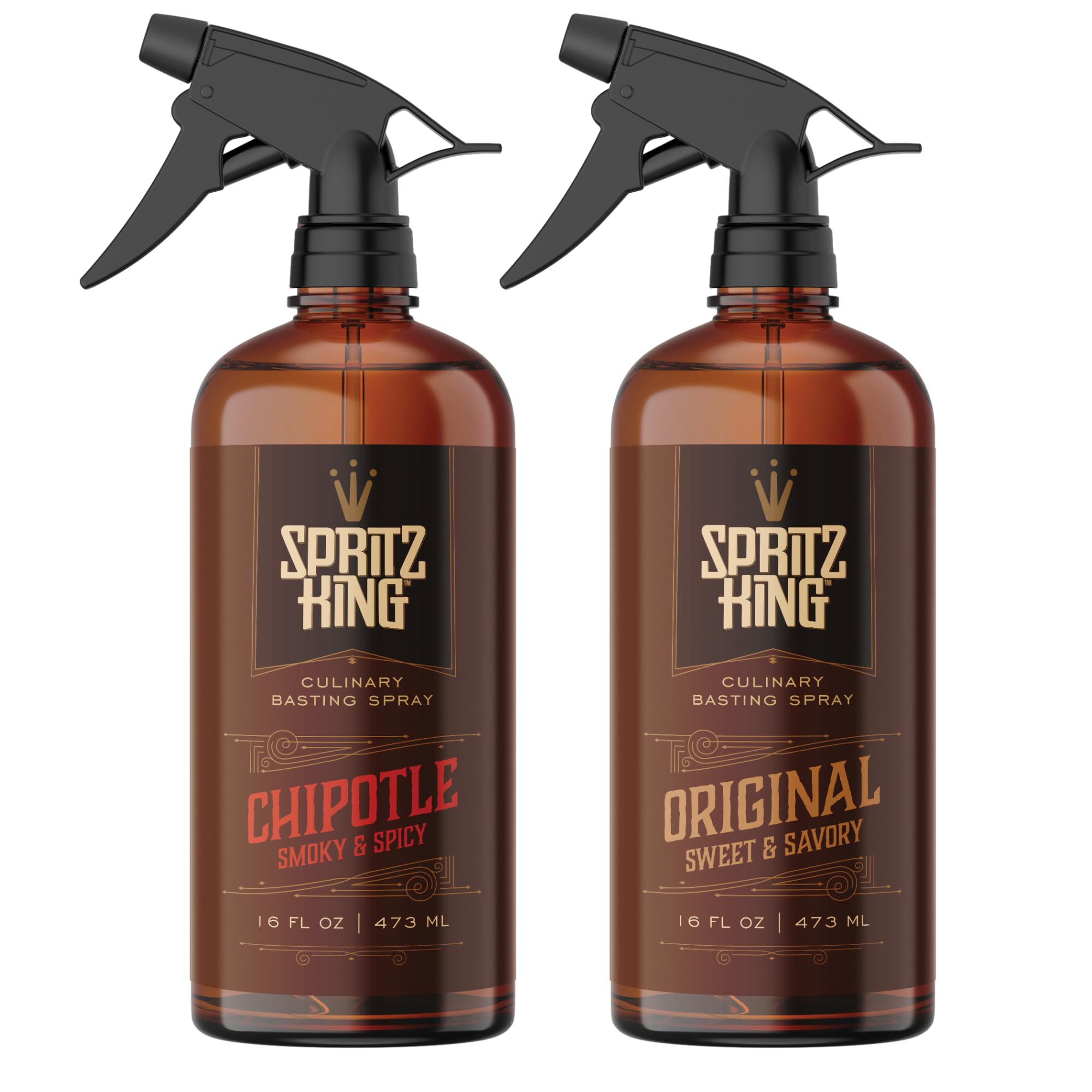 Spritz King Culinary Basting Spray: For Grilling, Smoking, Air Frying - Delicious Dark Bark, Flavorful Crust & Moisture-Sealing Power - Great on Meats