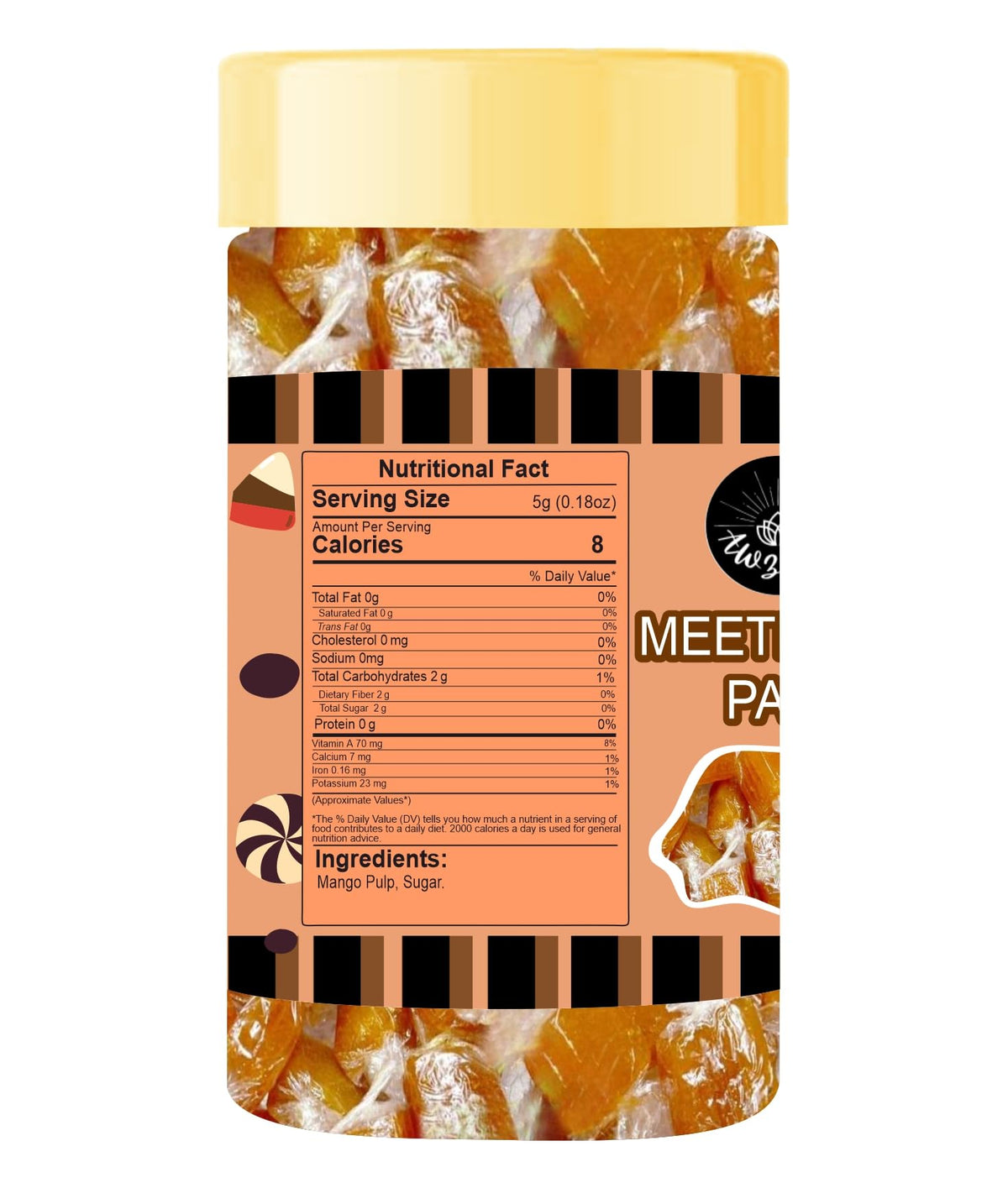 Awzlwn Indian Taste Candy (7.05 OZ / 200 GM, Meetha Aam Papad)