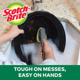 Scotch-Brite Heavy Duty Advanced Soap Control Dishwand Kit, Includes 1 Wand & 5 Refill Pads, Control Soap With A Button, Keep Your Hands Out Of Dirty