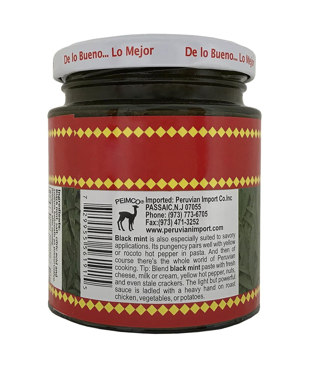Inca's Food Huacatay - Black Mint Paste - 7.5 Oz.