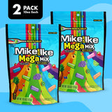 Mike and Ike Mega Mix Candy, 2 Pack of Movie Theater Candy Boxes 10OZ Each, Ideal Mike and Ike Candy for Your Favorite Films, Perfect Theater Box