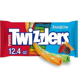 TWIZZLERS Twists Rainbow Flavored Licorice Style, Low Fat Candy Bags, 12.4 oz (6 Count)