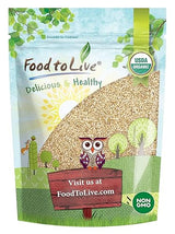 Food to Live Organic Unhulled Sesame Seeds, 6 Pounds - Non-GMO, Whole Natural Raw White Sesame Seeds, Kosher, Vegan, Bulk, Rich in Dietary Fiber