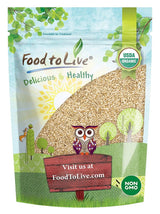 Food to Live Organic Unhulled Sesame Seeds, 6 Pounds - Non-GMO, Whole Natural Raw White Sesame Seeds, Kosher, Vegan, Bulk, Rich in Dietary Fiber