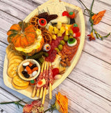 Charity Leaf Disposable Palm Leaf 13" x 9" Trays (10 pieces) Bamboo Like Serving Platters, Disposable Boards, Eco-Friendly Dinnerware For Weddings