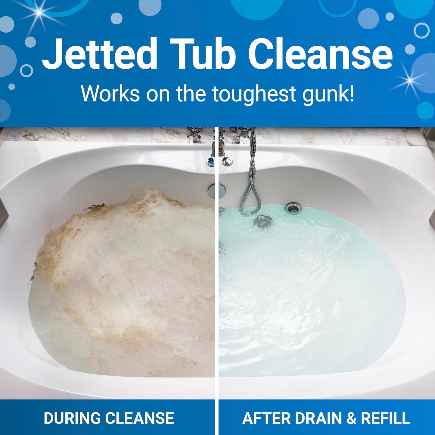 Bio Ouster Jetted Tub Cleaner Kit - Jet and Jacuzzi Tub Cleaner for Jets, Tubes, and Bathtubs - Includes Microfiber Towel - Professional Grade