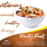 Oregon Farm Fresh Snacks Dried Fruit Mix - Snack Mix With Dried Cranberries, Coconut, Mango & Raisins - Healthy Adult & Kids Snacks - USA Made (24oz)