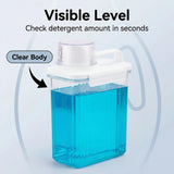 Bikkii Laundry Detergent Dispenser-2 Pack, 51 oz Detergent Dispenser with 4 Removable Labels, Laundry Soap Dispenser for Laundry Room Organization