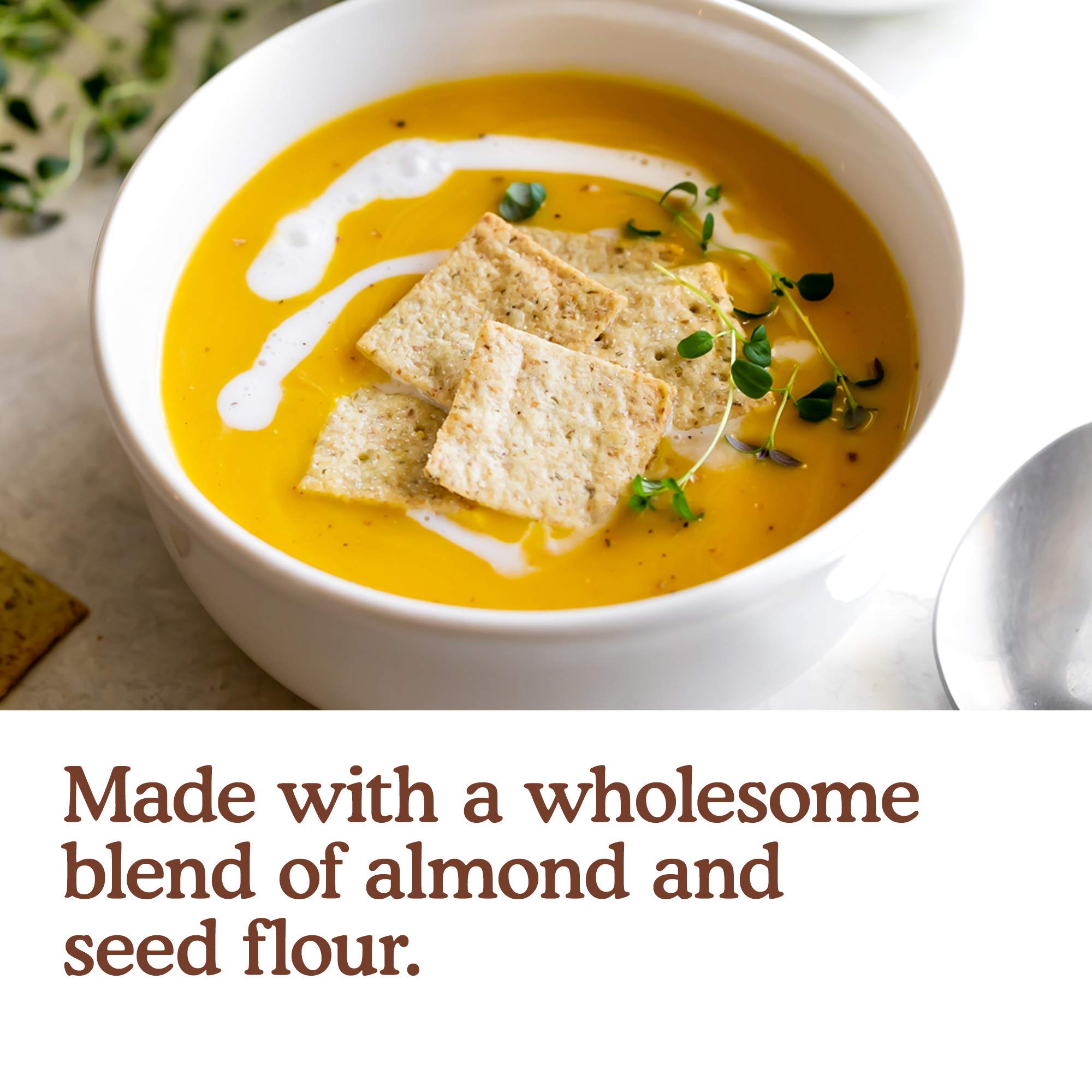 Simple Mills Almond Flour Crackers, Fine Ground Sea Salt, 4.25 Oz