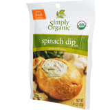 Simply Organic Spinach Dip Mix, Certified Organic, Gluten-Free | 1.41 oz