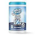 MiracleWipes for Glass, Disposable and Streak Free Cleaning Wipes for Mirrors, Windows, Kitchen, Home, and Auto- (60 Count (Pack of 1))