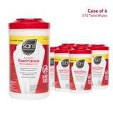 PDI Sani-Professional Sanitizing Wipes, No-Rinse Multi-Surface Cleaning for Food Contact Surfaces, Kitchens, Restuarants Tables, 95 Large 7.75" x 9"