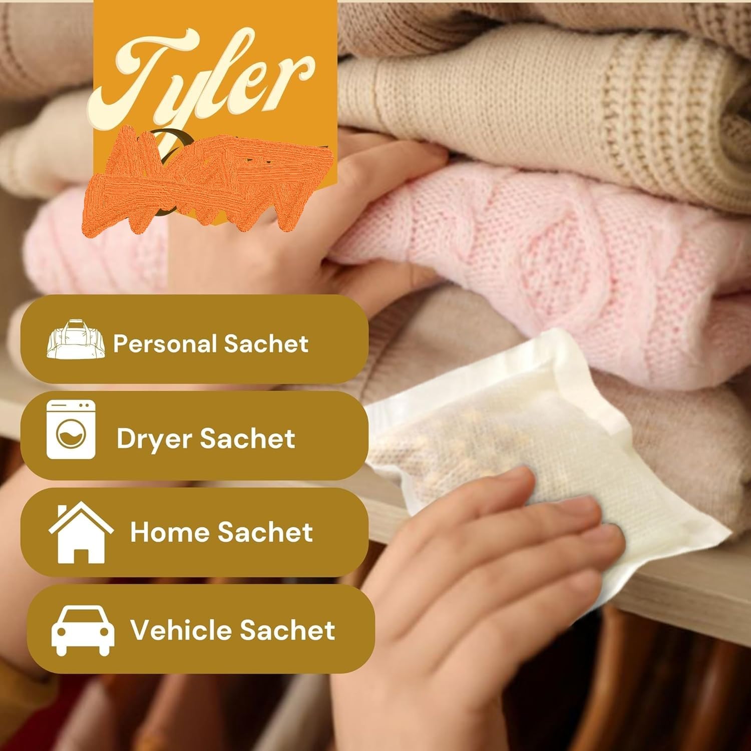 Tyler Candle Glamorous Wash High Maintenance Laundry Detergent 128 oz w/High Maintenance Sachets Bundle