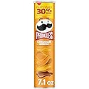 Pringles Potato Crisps Chips, Lunch Snacks, On-The-Go Snacks, Party Stack, Cheddar Cheese, 7.1oz Can (1 Can)