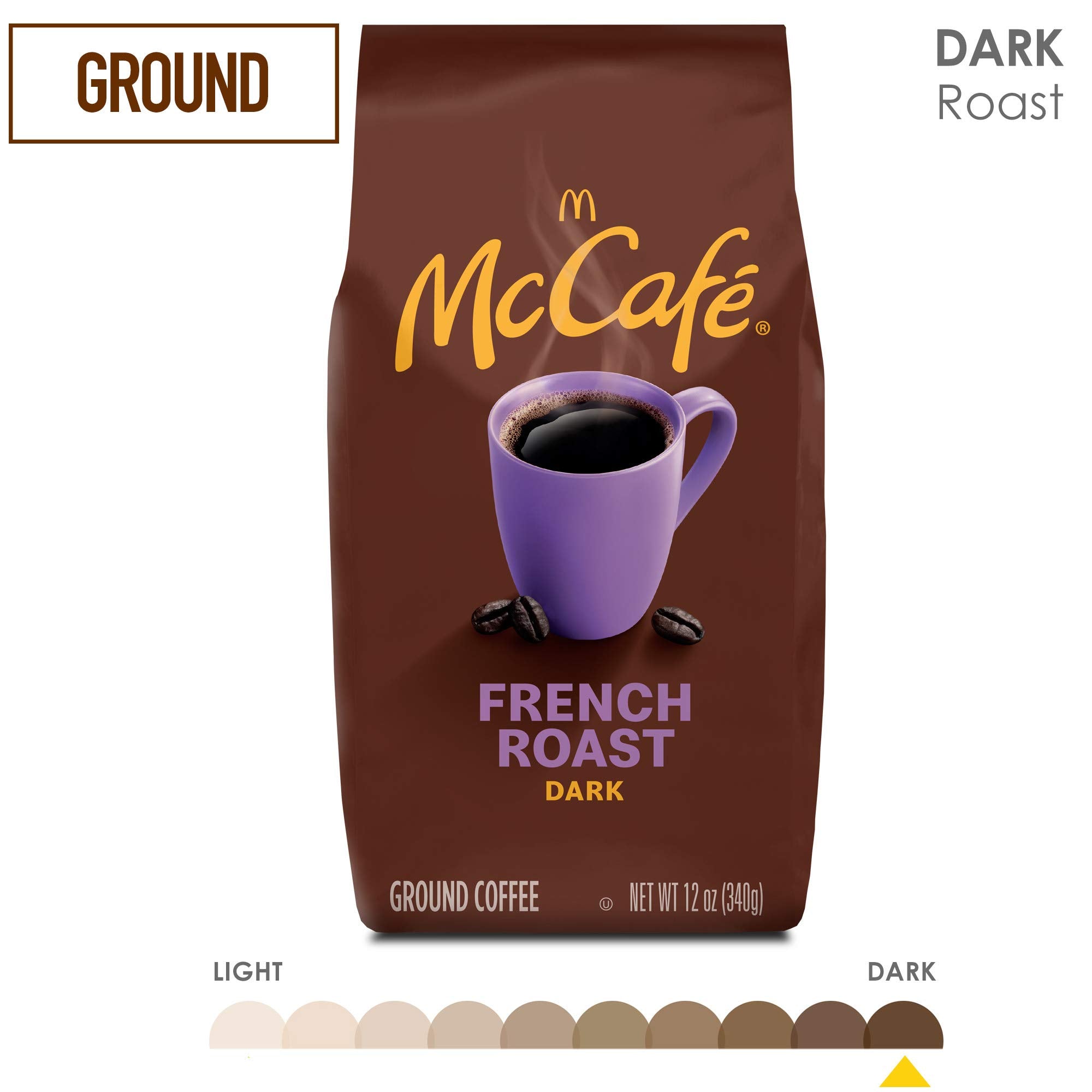 McDonalds McCafe Premium Roast Ground Coffee Bag 12.oz (Pack of 2) (Breakfast Blend - Light)