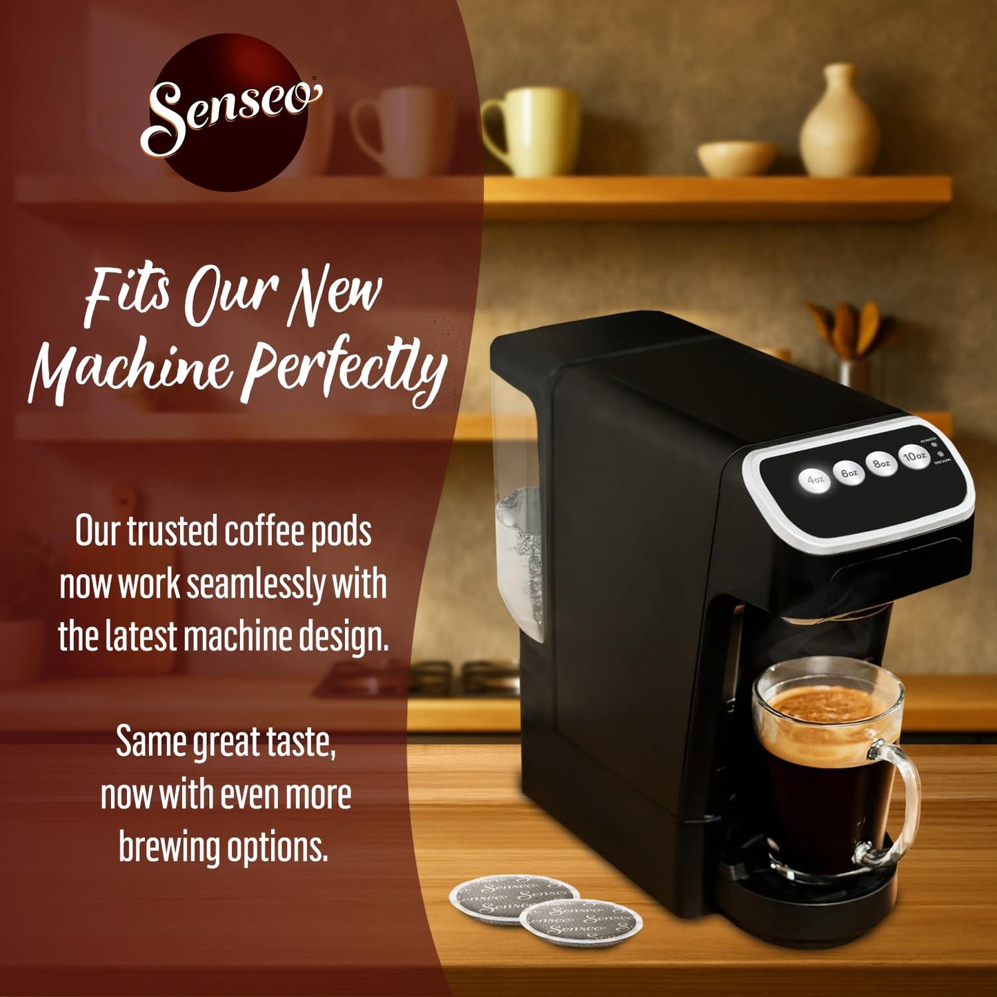 Senseo Extra Strong - (Pack) - Dark Roast with Intense & Bold Flav Coffee Pods - 48 Count - Single-Serve Coffee Pads with Rich Crema - Compatible