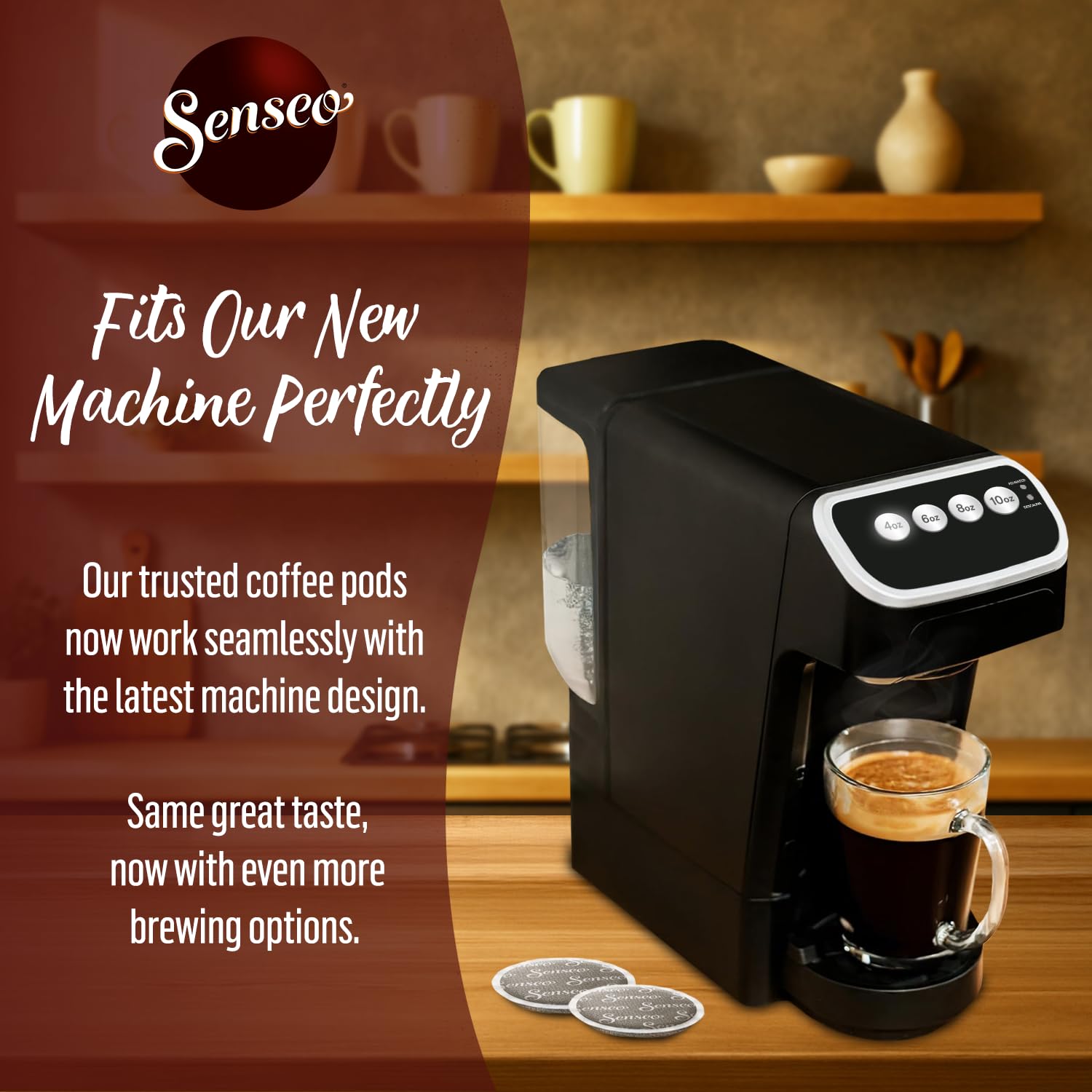 Senseo Good Morning XL Coffee Pods, 50 Count (5 Packs of 10), Robust Breakfast Blend Cofee Soft Pods, Good for Cold Brew Coffee