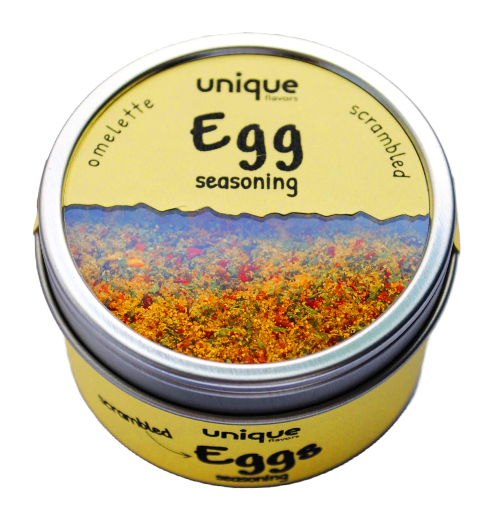 Egg Seasoning Gourmet Topping For Scrambled Eggs, 2.2 oz Tin Can