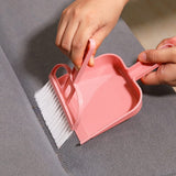 Lamoutor 3 Pack Mini Hand Broom and Dustpan Set Small Dust Pans with Brush Set Cleaning Tool for Desk, Car and Animal Waste Mixed Color