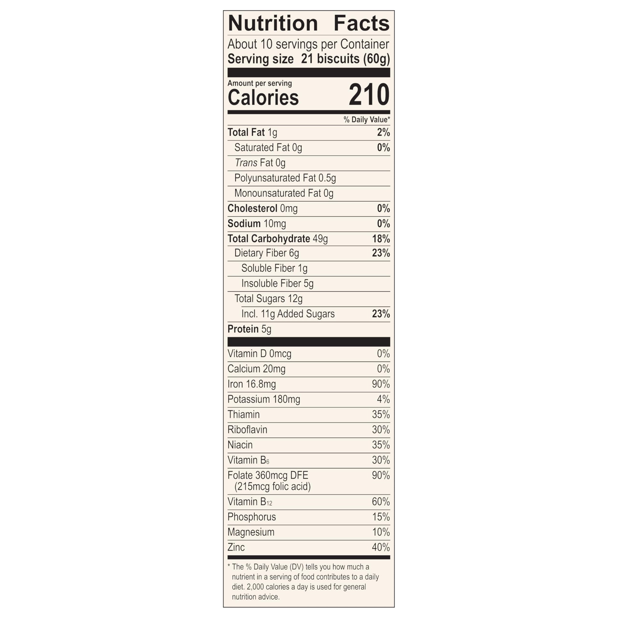 Mom's Best Blueberry Wheatfuls Shredded Wheat Cereal, Made with Whole Grain, No Artificial Flavors or Preservatives, 22 oz Box