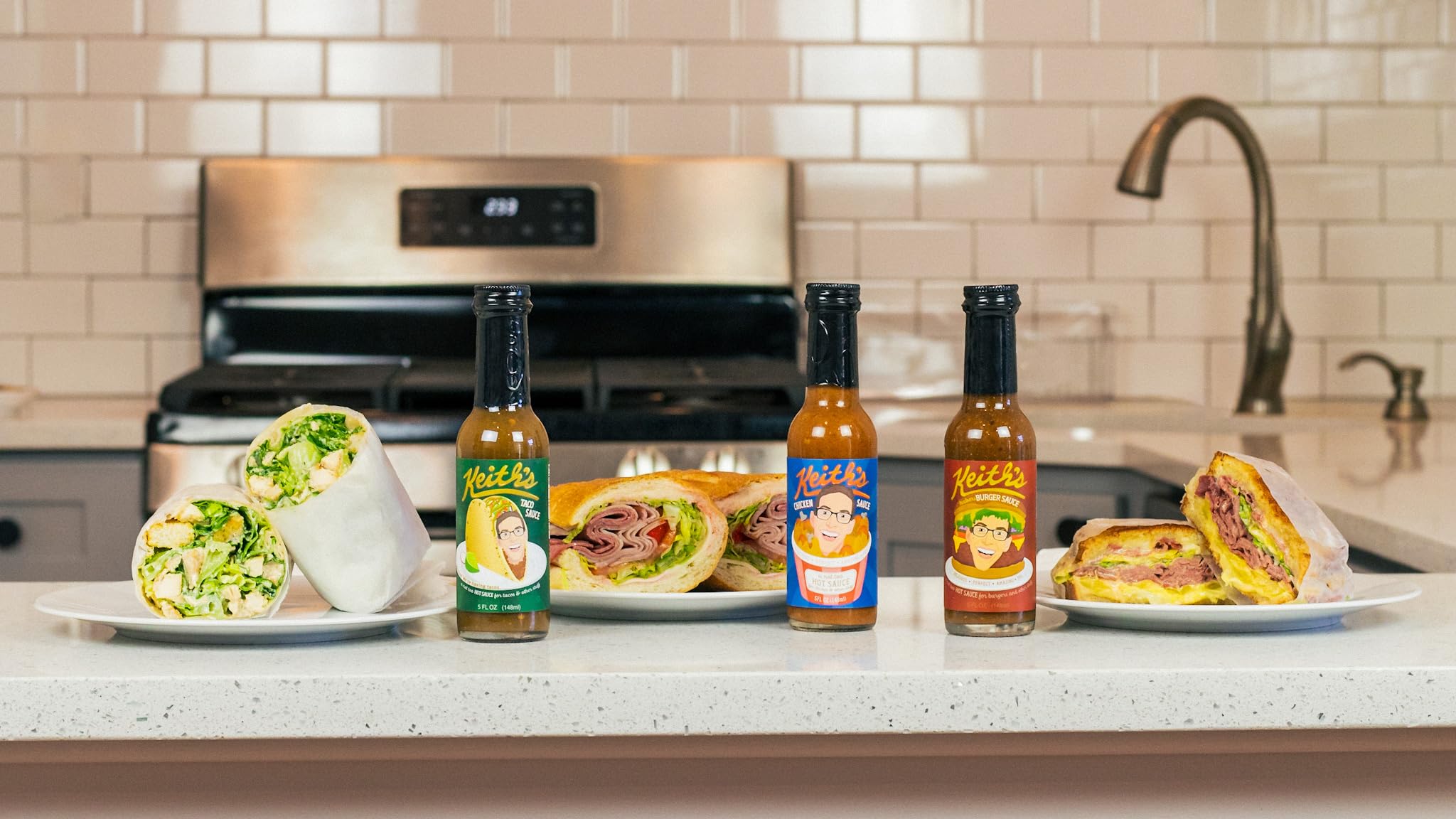 Keith's Taco Sauce by Heatonist, Mild Hot Sauce Made with Natural Ingredients: Serrano & Jalapeno Peppers, 5 fl oz Bottle (1-Pack)