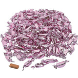 Fun Express Light Pink Foil Wrapped Caramels Candy Bulk 2lb Bag - Soft Chewy Caramel Chews Individually Wrapped for Wedding Candy Buffet | Premium