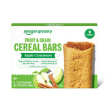 Amazon Grocery, Apple Cinnamon Fruit & Grain Cereal Bars, 1.3 Oz, 8 Ct