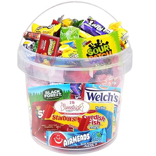 Bulk Candy Variety Pack - 2 Pound Care Package Assorted Basket, Snack Food Gift, Office Assortment Gift for Birthday Party, Kids, College Students