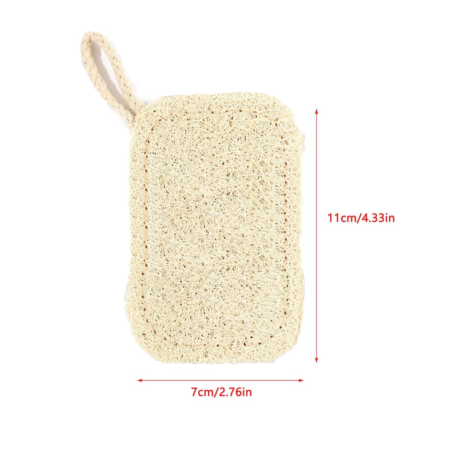 UtySty 3 Pack Natural Non Scratch Scrub Sponge Eco Friendly and Compostable Plant Fiber Loofah Dish Sponge Natural Kitchen Sponges Scrubbers