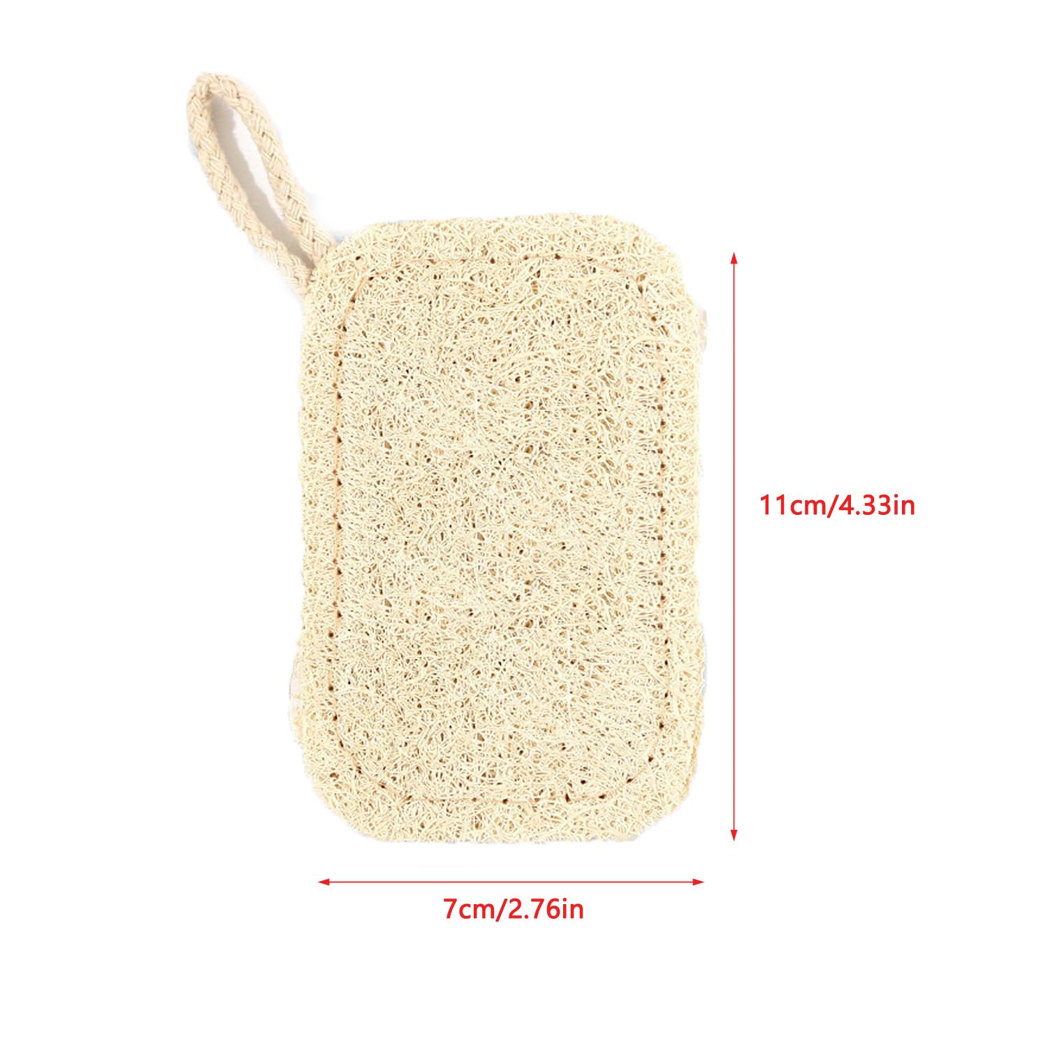 UtySty 3 Pack Natural Non Scratch Scrub Sponge Eco Friendly and Compostable Plant Fiber Loofah Dish Sponge Natural Kitchen Sponges Scrubbers